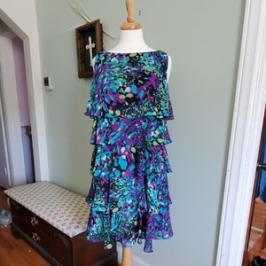 Multi Colored Ruffle Dress